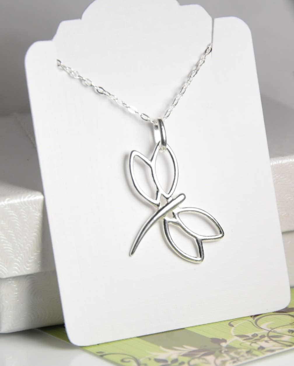 Libellula collana collana in argento libellula gioielli libellula ciondolo libellula d'argento gioielli insetto libellula fascino natura