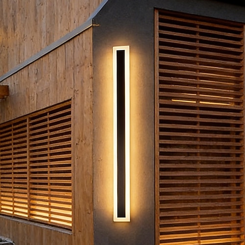 Outdoor-matte LED-moderne Außenwandleuchten Innenwandleuchten Wohnzimmer Außenmetallwandleuchte IP65 220-240V Image