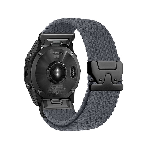 Quickfit 22 mm/26 mm Silikon-Smartwatch-Armband für Garmin Fenix 7x/7 Solar/6x/6 Pro/5/5x Plus/3/3hr/Epix Image