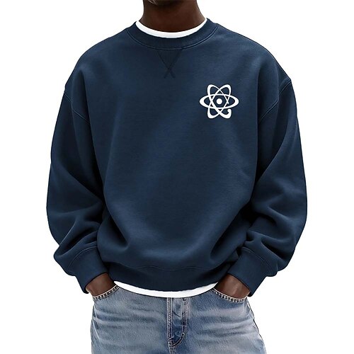 Herren Grafik Pullover Langarm Sweatshirts Rundhalsausschnitt Klassisch Athleisure Täglich Heim Herbst Winter Blau Schwarz Grün Bekleidung Designer 3D-Druck S M L XL 2XL 3XL Image