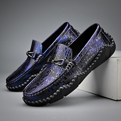 Hochwertige Herren-Loafer mit Krokodilmuster – elegante Slipper, luxuriöses Design, perfekt für formelle Anlässe, Partys und besondere Events Image