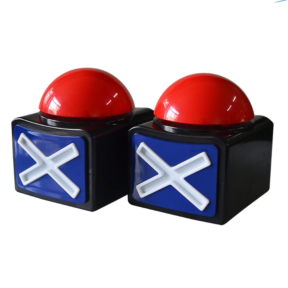 1/2PCS Cicalino di gioco con luce e allarme Scatola dei pulsanti di risposta del suono per spettacoli di gioco Concurso di feste Prop Toy Trivia Quiz Got Talent