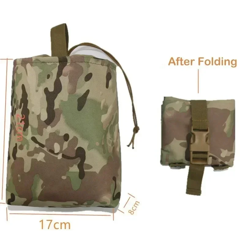 Outdoor Taktische Faltbare Retrieval Tasche Dump Drop Pouch Jagd Airsoft Munition EDC Werkzeug Tasche Utility Recovery Mag Holster Paket Image