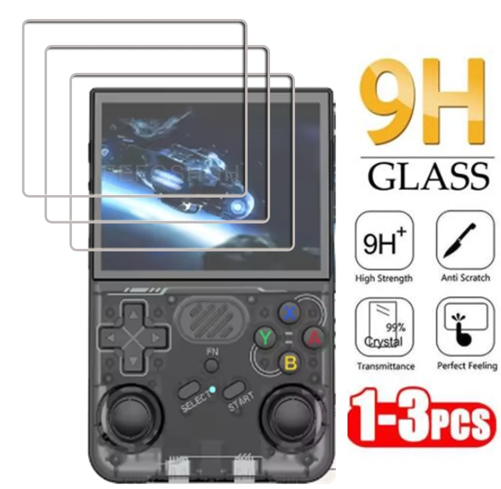 Gehärtetes Glas für R36XX R40S Pro Konsole Player Spiele Schutzfolie auf R40SPro R36XX Displayschutzfolie Image