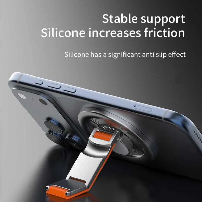 Tischtelefonhalter 360° ° Rotation verstellbarer, seitlicher magnetischer Fingerring-Telefonständer, universeller tragbarer Smartphone-Halter Image
