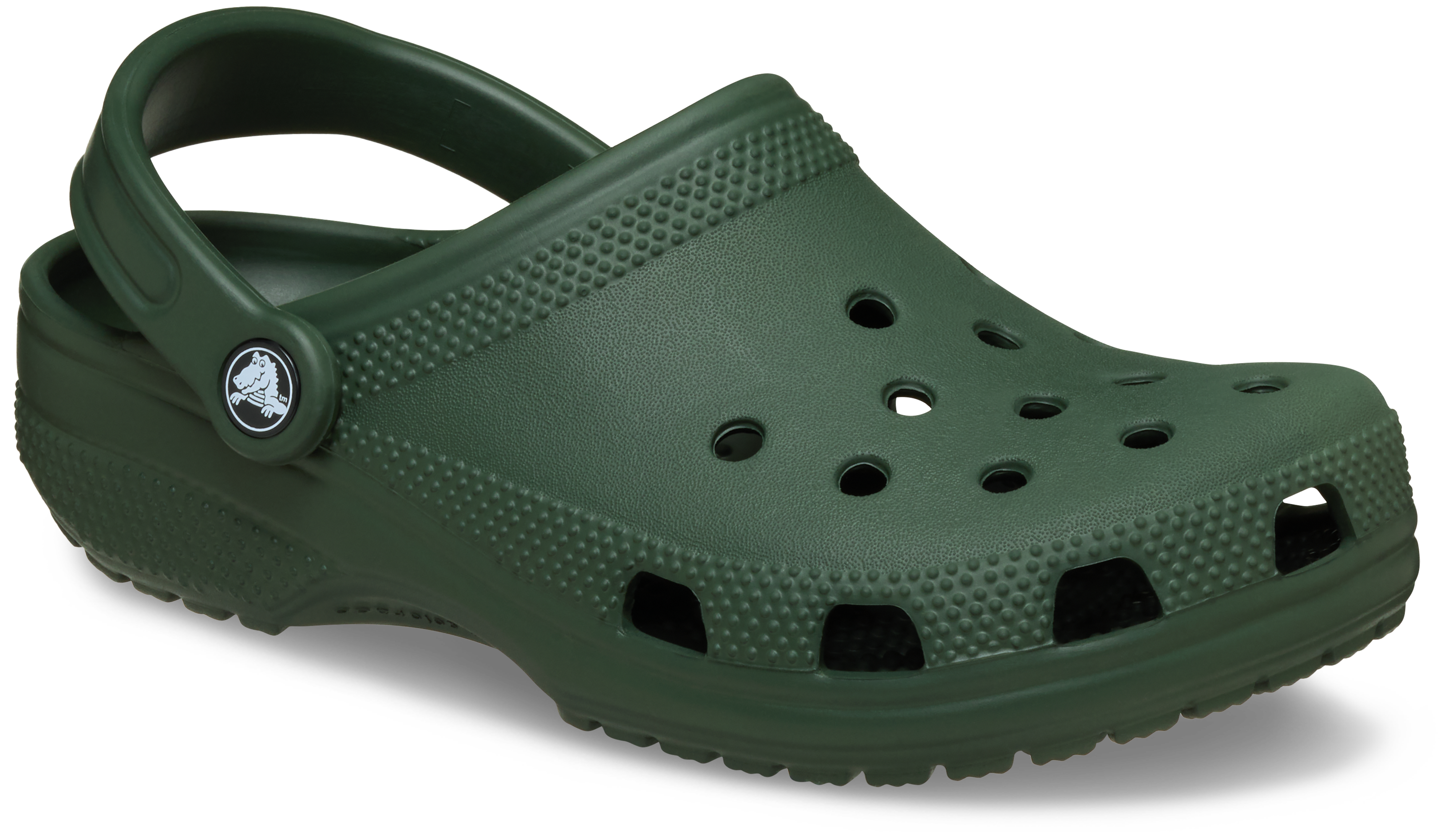 Clog CROCS "Classic", Herren, Gr. 46, dunkelgrün, field grün, Croslite™, Schuhe Clog, Sommerschuh, Gartenschuh, Poolslides, mit typischem Logo