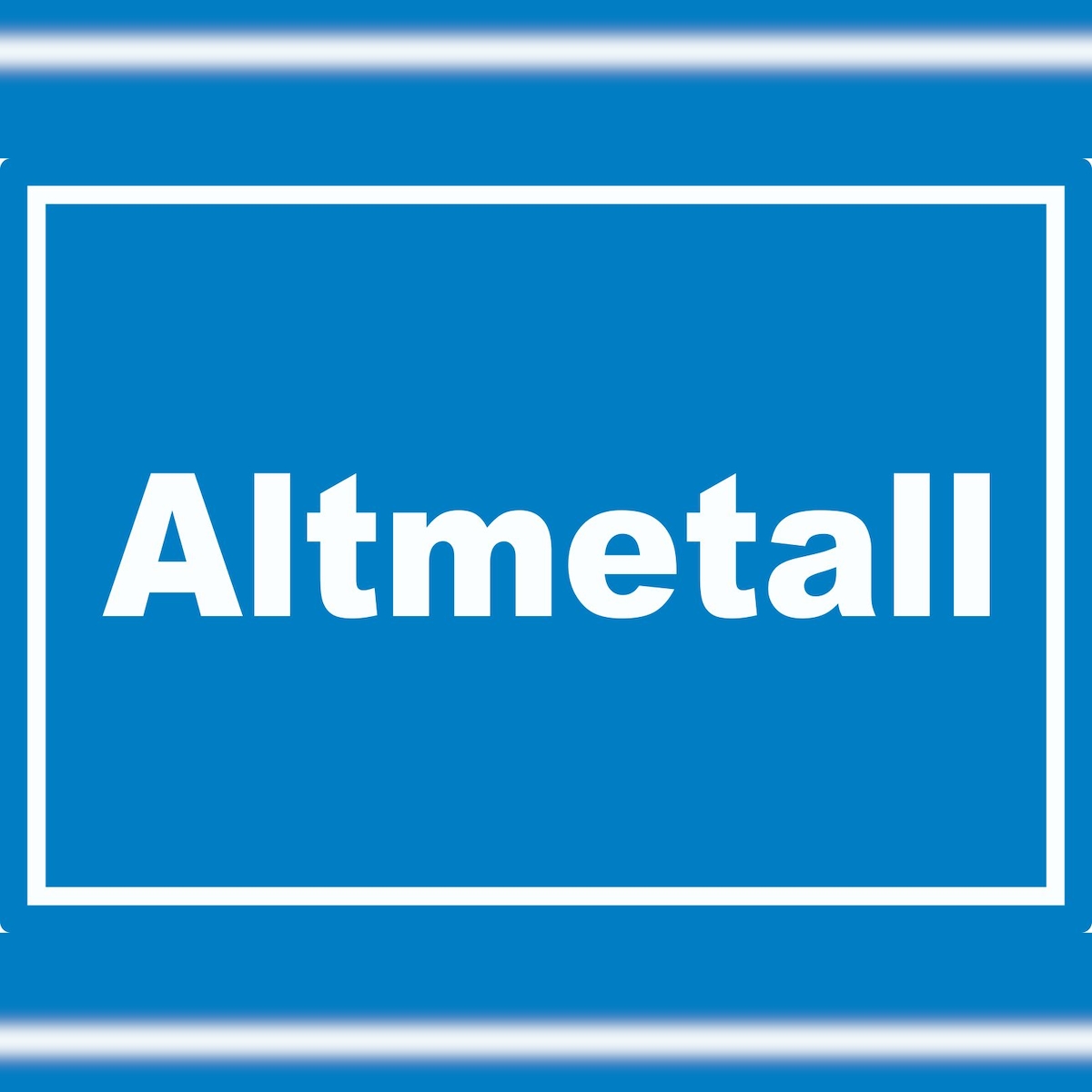 HB-Druck Altmetall Mülltrennung Aufkleber mit Text A4 (210x297mm) Image