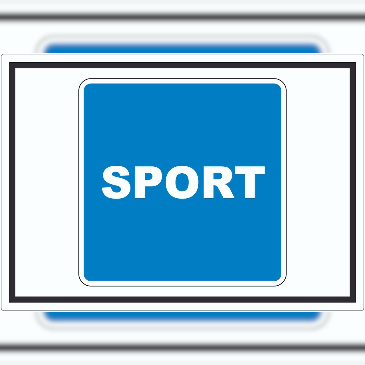 HB-Druck Sportfahrzeuge erlaubt Sportboote Symbol Aufkleber A6 (105x148mm) Image