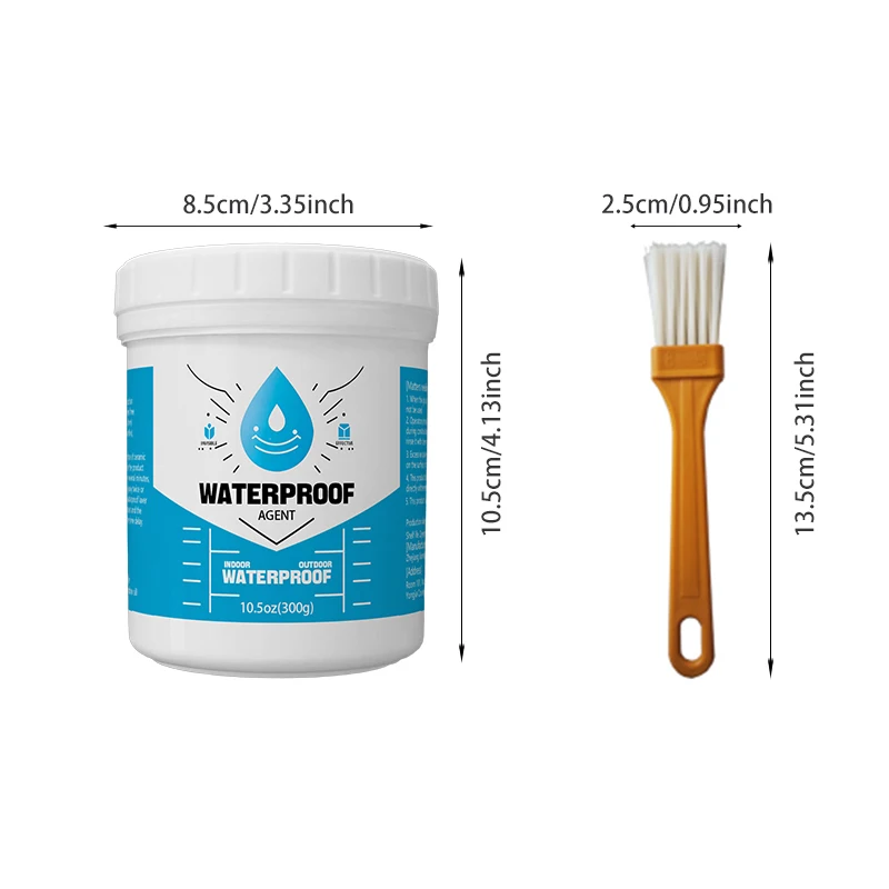 Unsichtbares wasserdichtes Mittel, 300 g, transparentes Mehrzweck-Dichtmittel, schnell trocknend, für die Reparatur von Dachlecks in Badezimmer, Küche Image