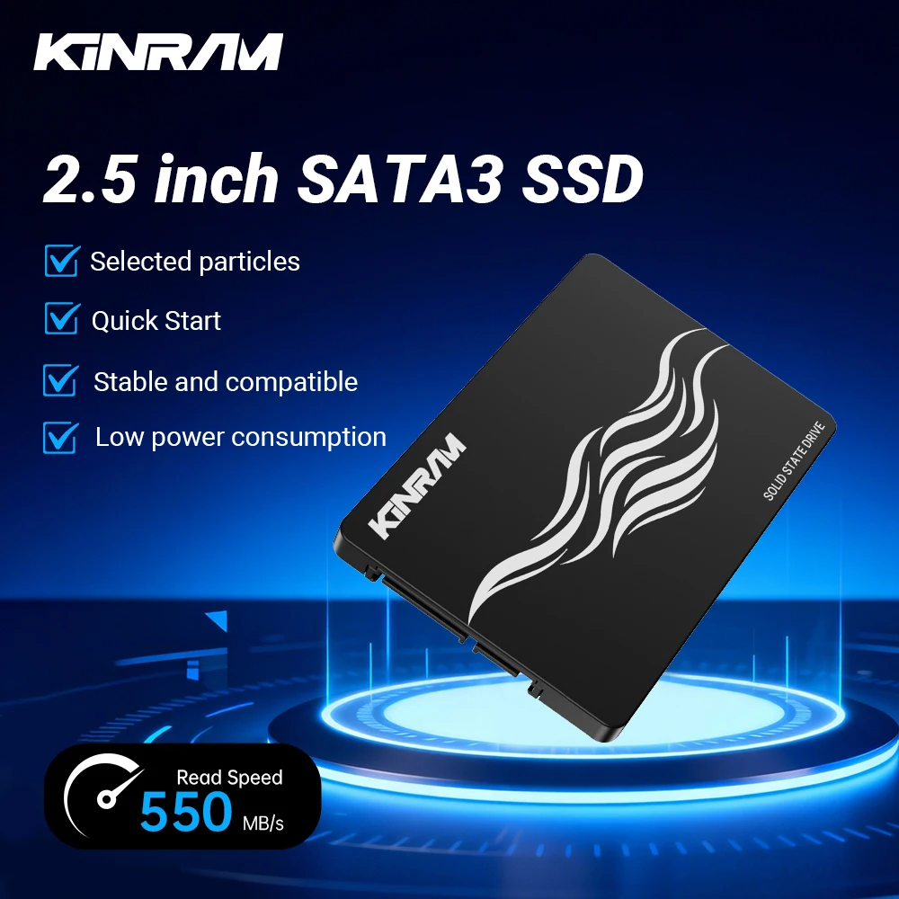 KinRam 2,5 SATA 3 SSD 256 GB 240 GB 128 GB 120 GB Festplatte 240 256 GB SATA3 Solid State Drive 120 128 GB Festplatte für Laptop PC Desktop Image