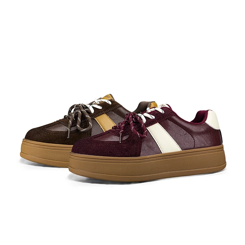 2025 neue frauen turnschuhe Schuhe Anti-slip Flache Schuhe Deutsch Training Schuhe Frauen Plus Größe Retro Schuhe Skateboard schuhe weibliche