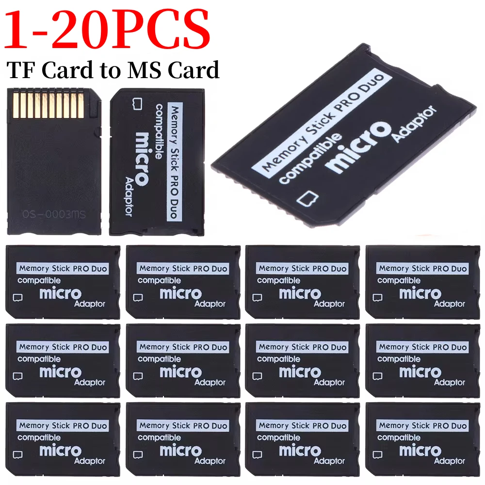 1-20 Stück Unterstützung Speicher karten adapter SD-Karte zu Speichers tick Adapter für PSP SD-Karte 1MB-128GB Memory Stick Pro Duo Image