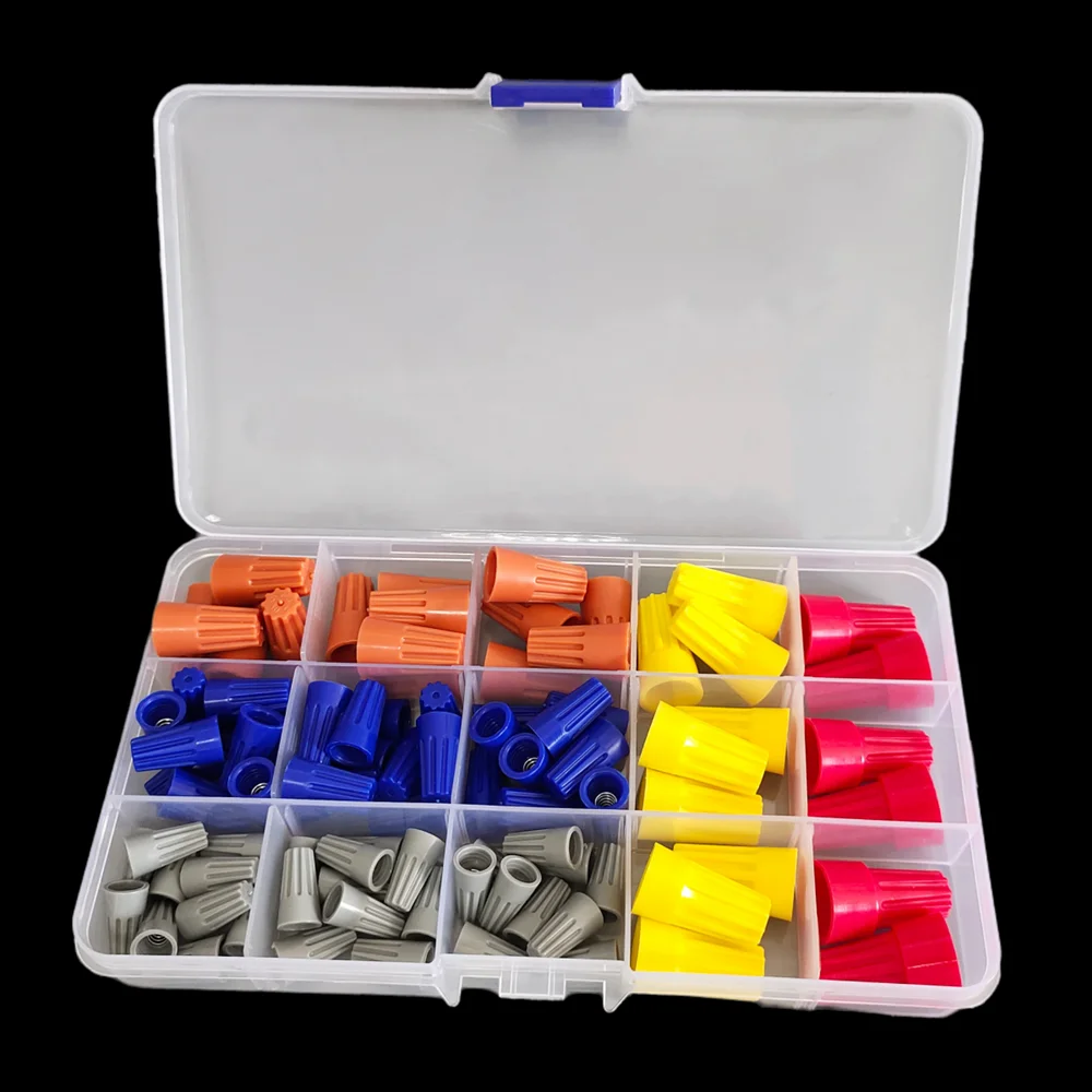 90-teiliges Drahtverbinder-Set mit Drehschraubverschluss, Schnellverbinder für elektrische Kabelklemmen, P1, P2, P3, P4, P6, für Verkabelungsprojekte Image