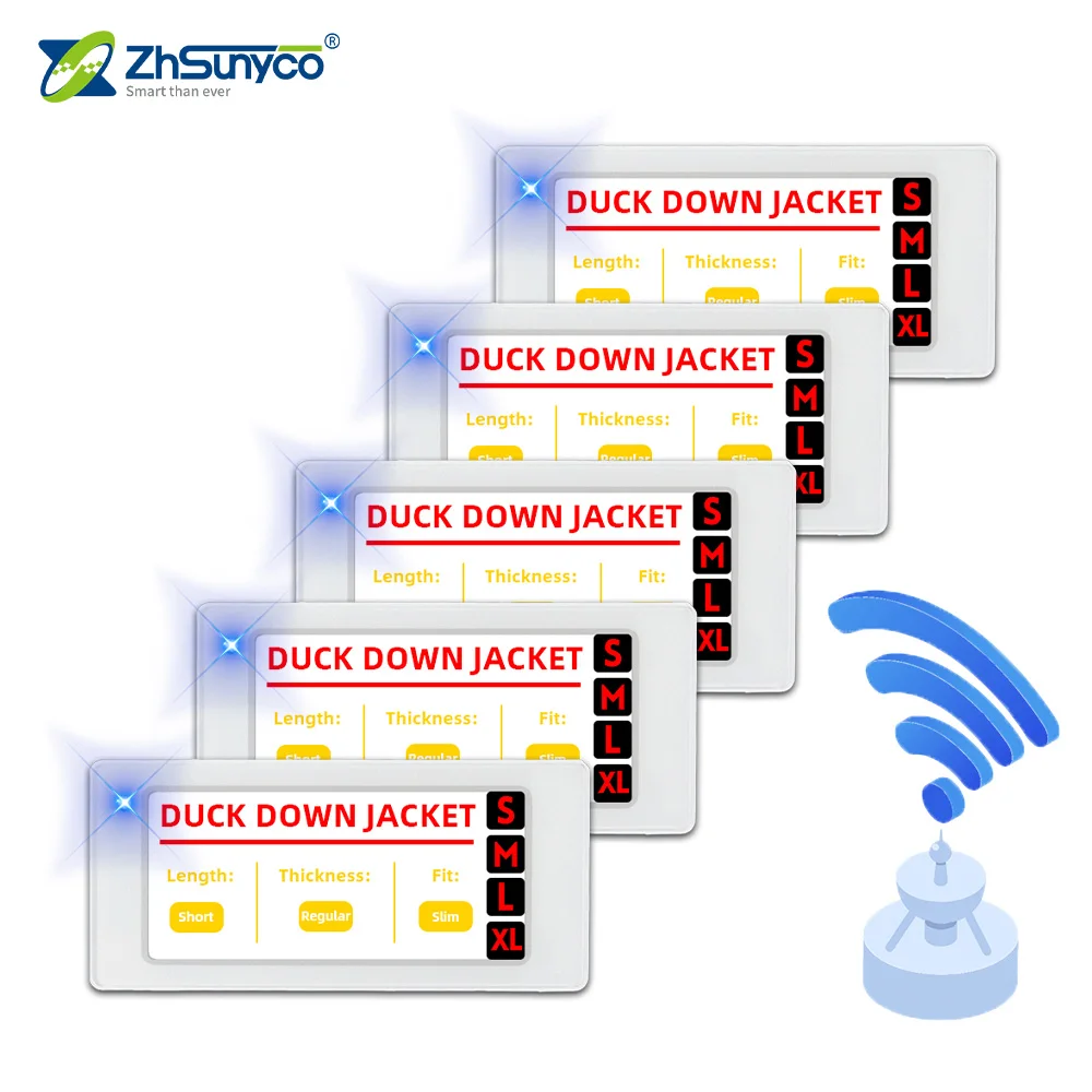 BLE-290BWRY 2,9 Zoll vierfarbiges elektronisches Epaper-Regaletikett, 5 Stück Image