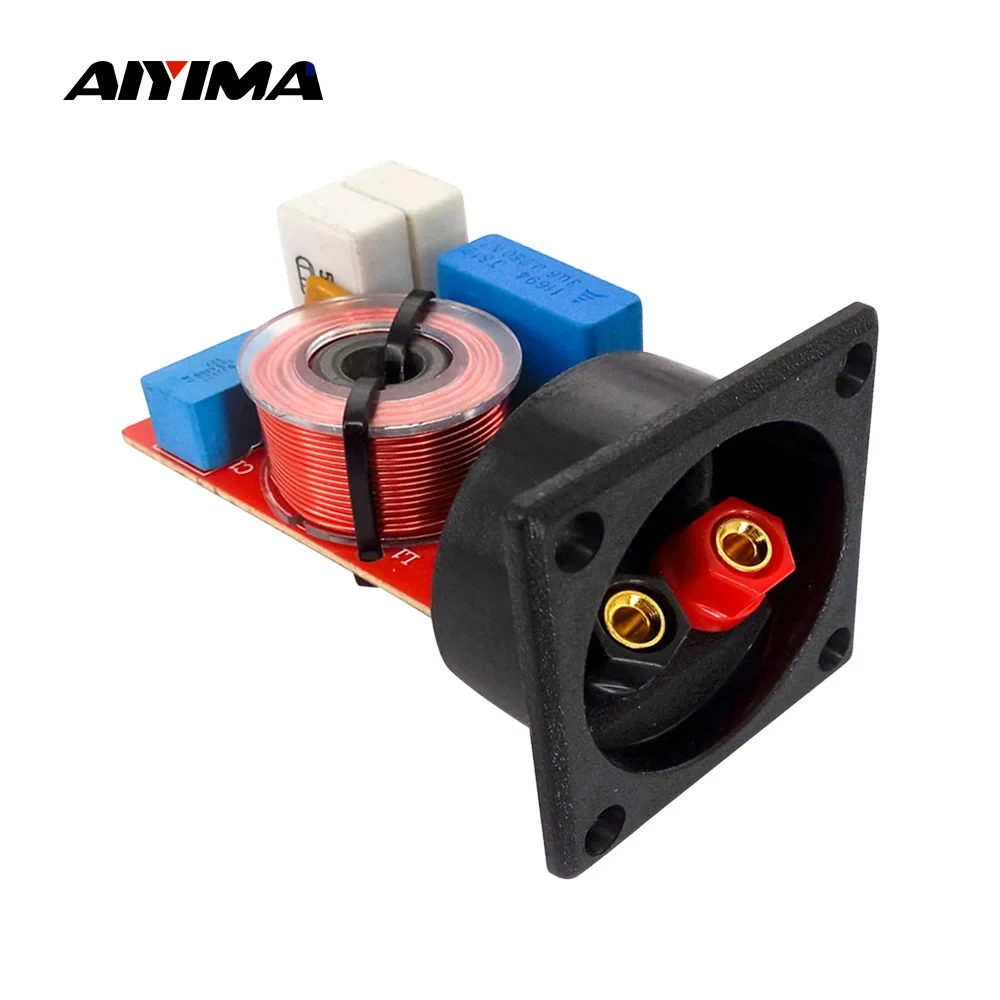 AIYIMA 2 Stücke Lautsprecher 2 Weg Audio Frequenzteiler Treable Bass Lautsprecher Crossover Filter DIY 80 Watt Hifi Stereo Heimkino Image