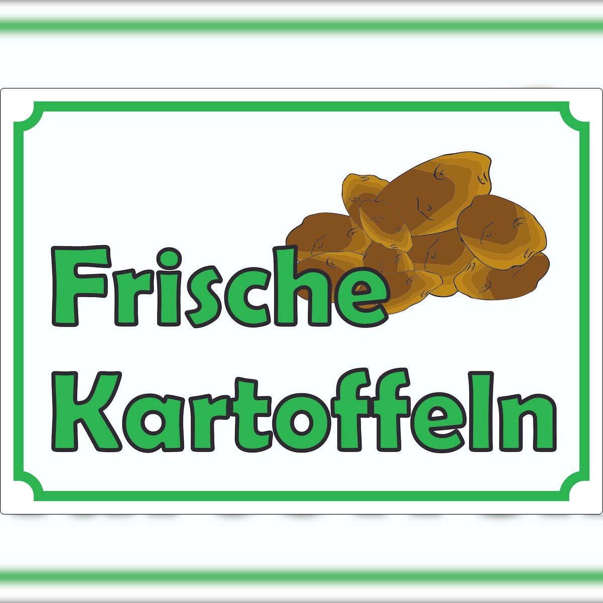 HB-Druck Werbeaufkleber Aufkleber Kartoffeln A3 (297x420mm) Image