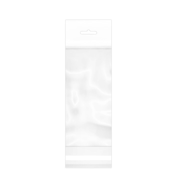 MONOUSO - Flachbeutel BOPP Falte Klebstoff mit Euro-Loch 6,5x17cm G160 (100 Stück) Image