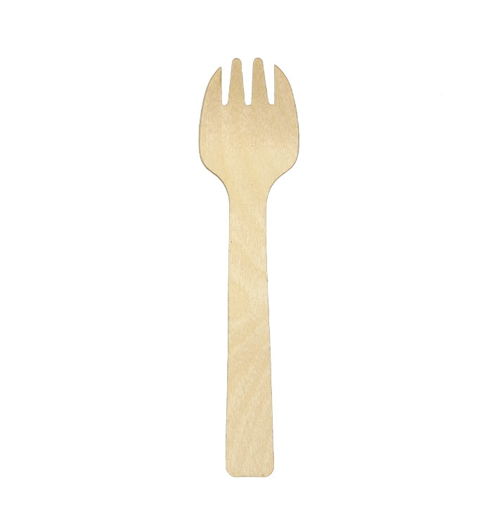 MONOUSO - Göffel aus Holz 105mm (50 Stück) Image