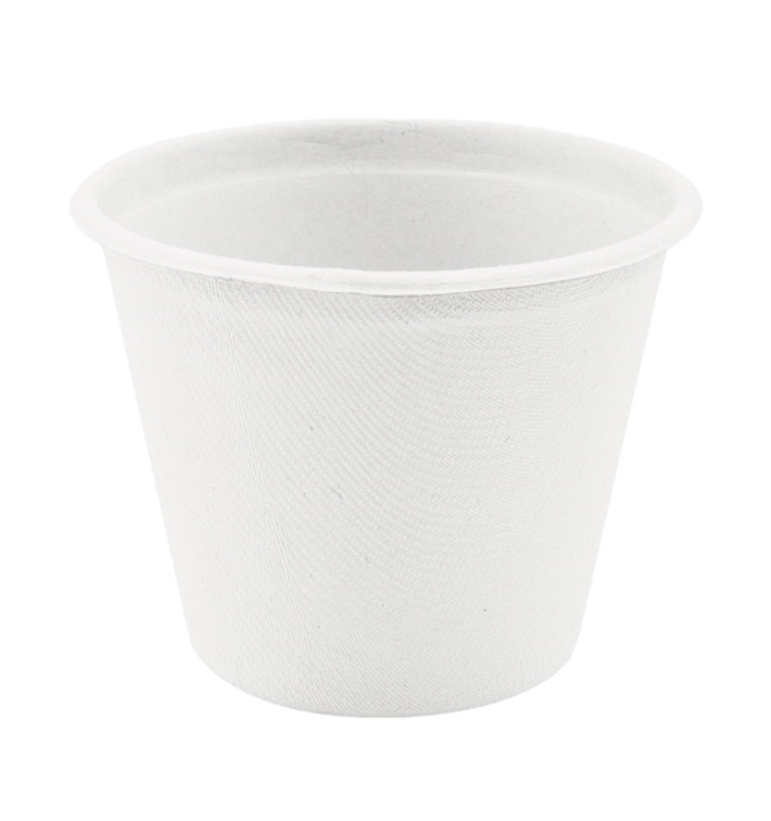 MONOUSO - Soβenbecher aus Zuckerrohr Weiß Ø95mm 425ml (50 Stück) Image