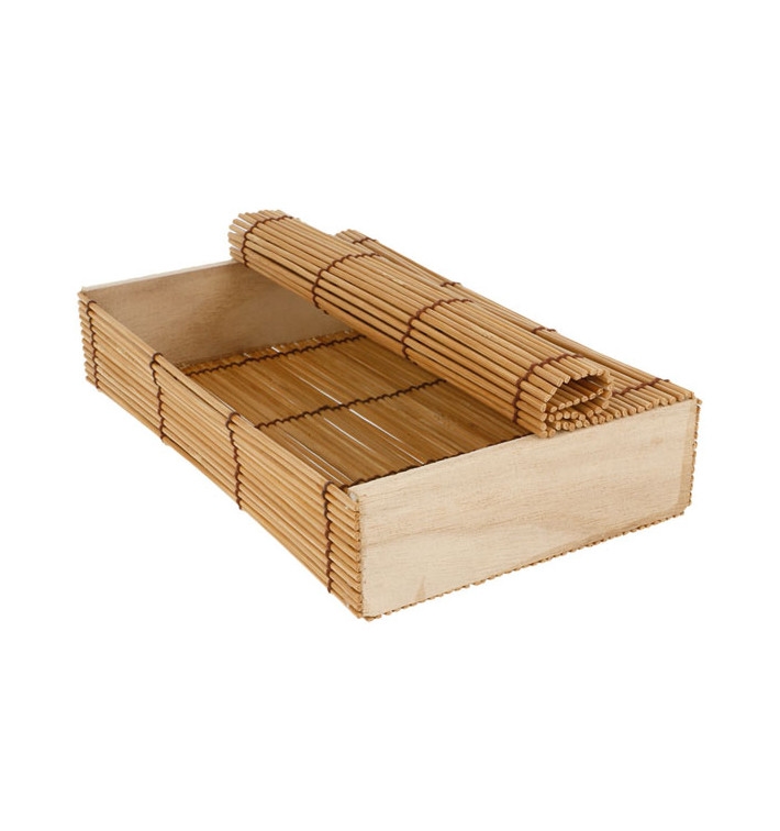 MONOUSO - Schachtel aus Bambus für Sushi 23x13x4,5cm (1 Einh.) Image
