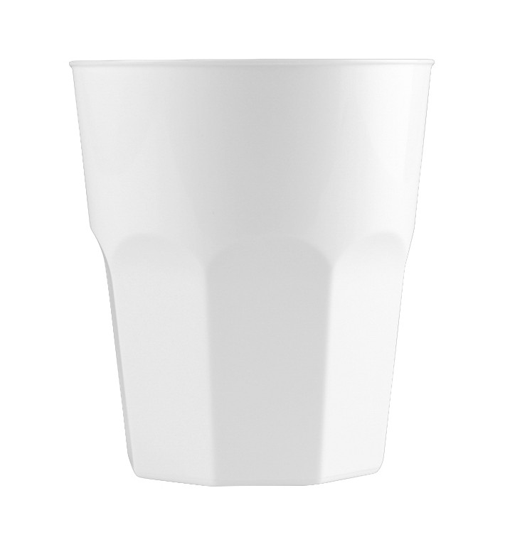 MONOUSO - Wiederverwendbarer Unzerbrechlicher Becher Cocktail PP Weiß 350ml (20 Stück) Image