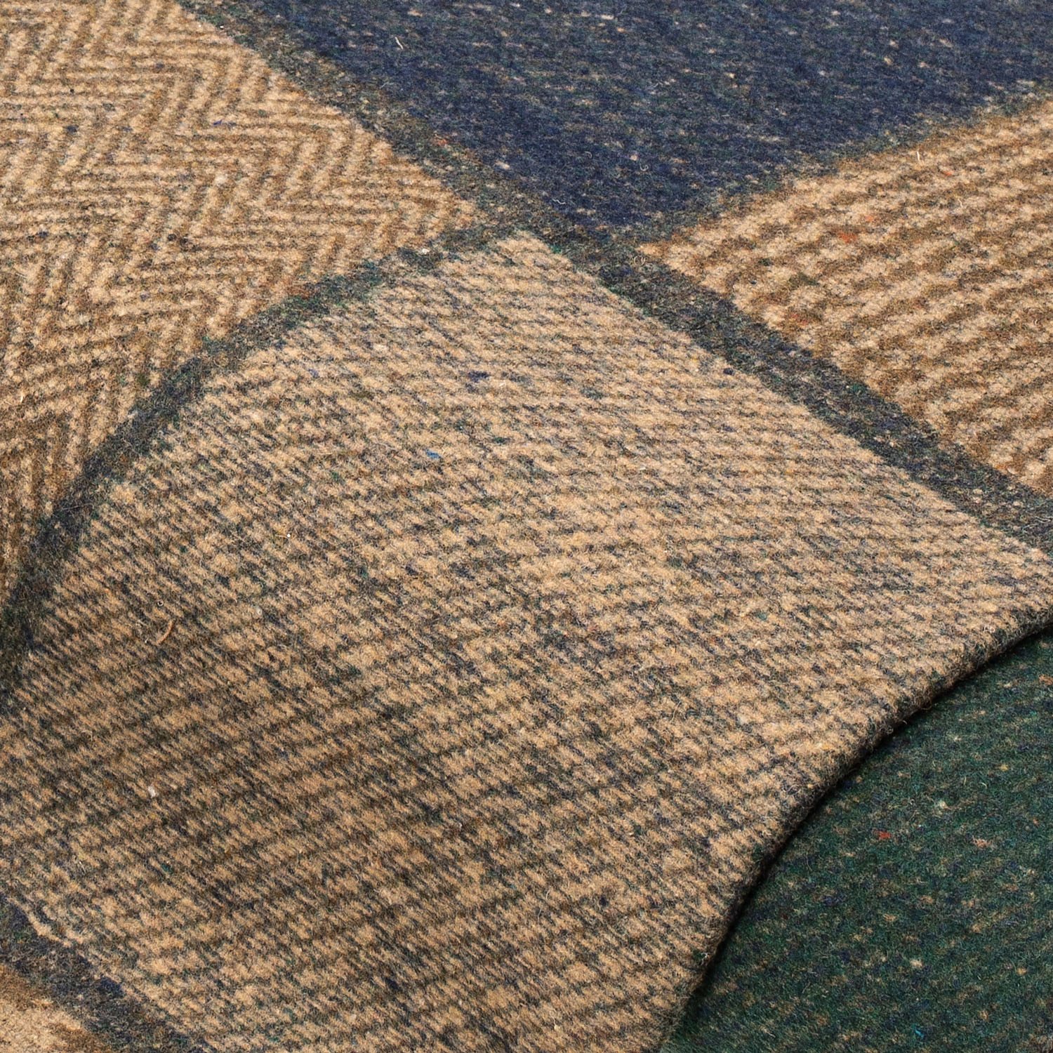 Tissu flanelle à carreaux, vert/bleu/marron