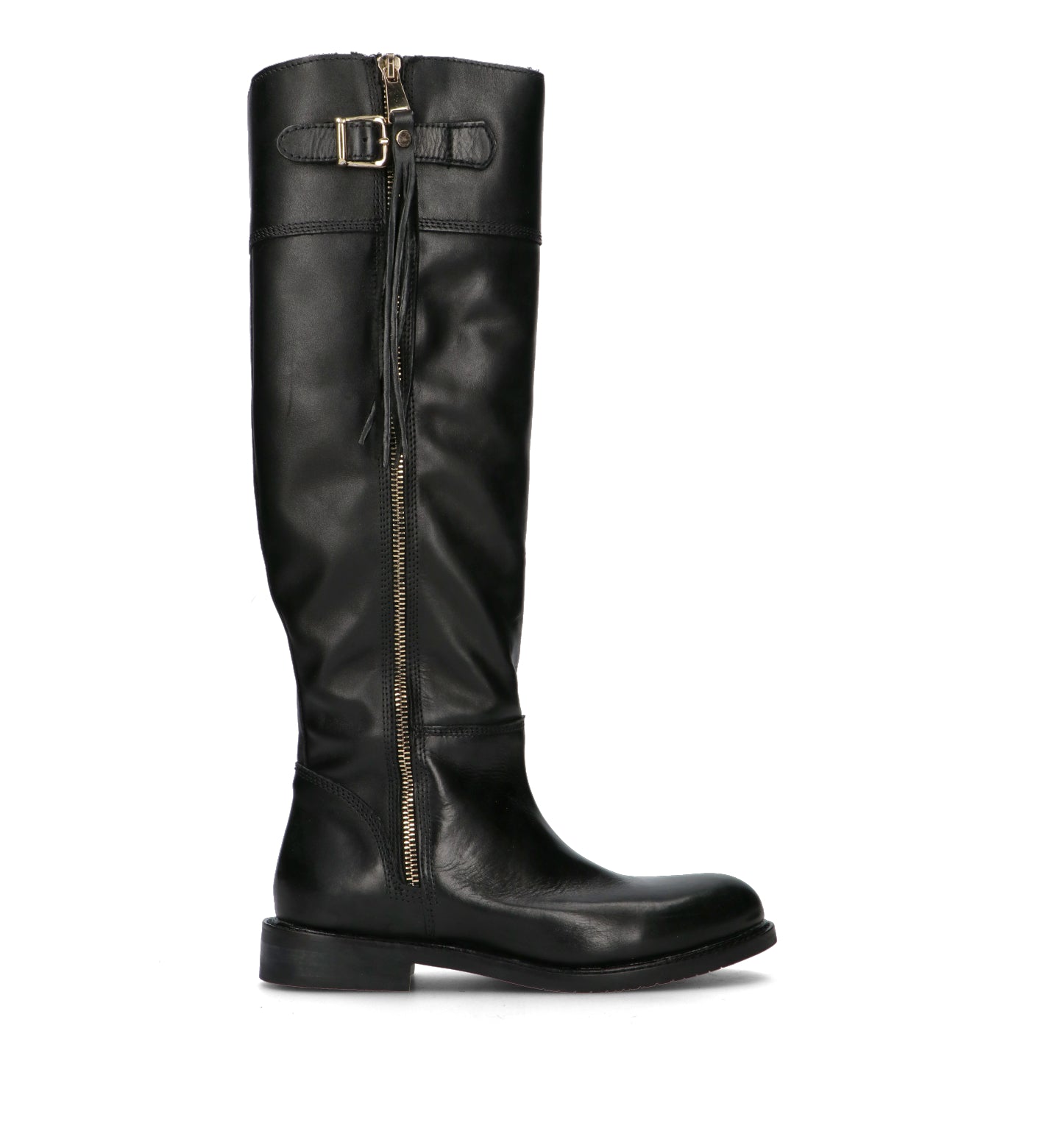 FRICKY Stivale donna nero in pelle