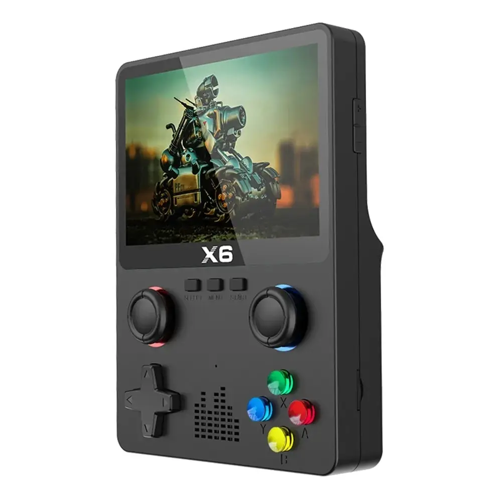 2023 neue x6 3,5 Zoll ips Handheld-Game-Player Dual-Joystick 11 Simulatoren gba/ps1 Videospiel-Konsole für Kinder Geschenke