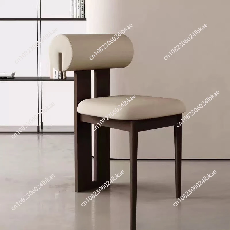 Nordic Nussbaum Massivholz Esszimmerstuhl Haushalt einfacher Esstisch Cha