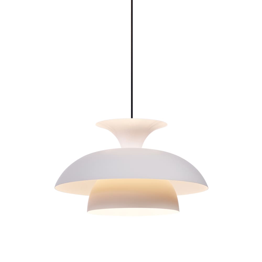Suspension scandinave beige intérieur blanc