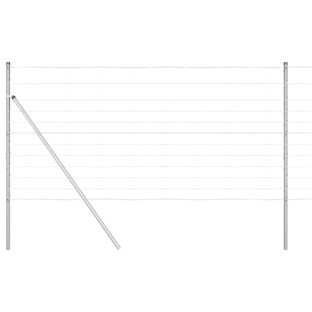 vidaXL Zaunpfosten Galvanisiert 25 x 1,2 m Stahl Image