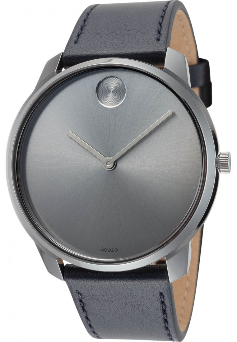 Movado 3600586 Mens Bold Thin Watch - Dark Grey - One Size | Movado Sale | Discount Designer Brands