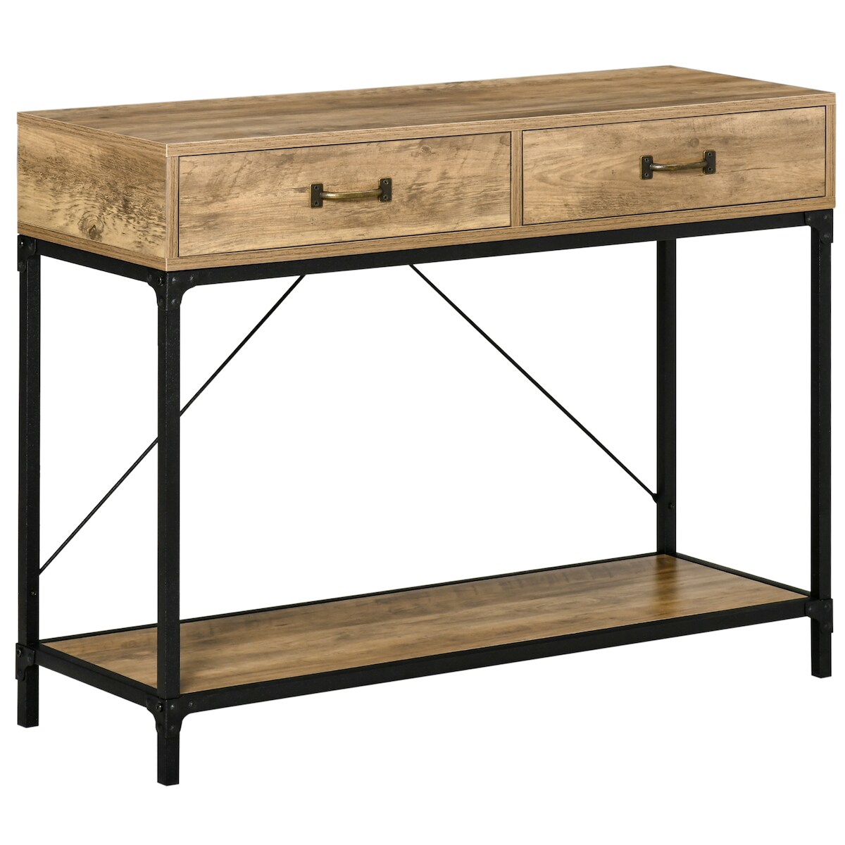 HOMCOM - Konsolentisch - 100L x 35B x 76,5H cm - mehrfarbig Image