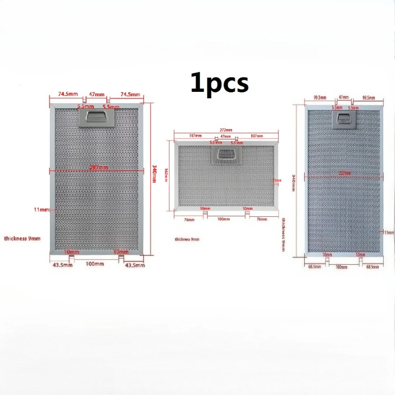 1PC Dunstabzugshaube Fett Mesh Filter Aluminium Mesh Dunstabzugshaube Filter Ersatz Dunstabzugshaube Filter Dunstabzugshaube Zubehör Image