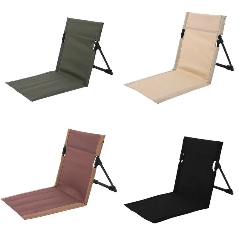 1pc Faltbare Camping Stuhl Outdoor Garten Park Einzigen Faul Stuhl Rückenlehne Kissen Picknick Camping Klapp Zurück Stuhl Strand Stühle