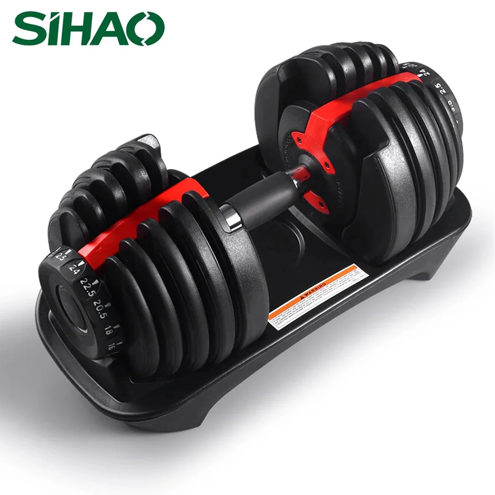 SIHAO 24 kg/40 kg verstellbare Stahlhantel mit QuickLock-System, Krafttraining für Heim-Fitnessstudio für Arm, Brust und Ganzkörpertraining Image