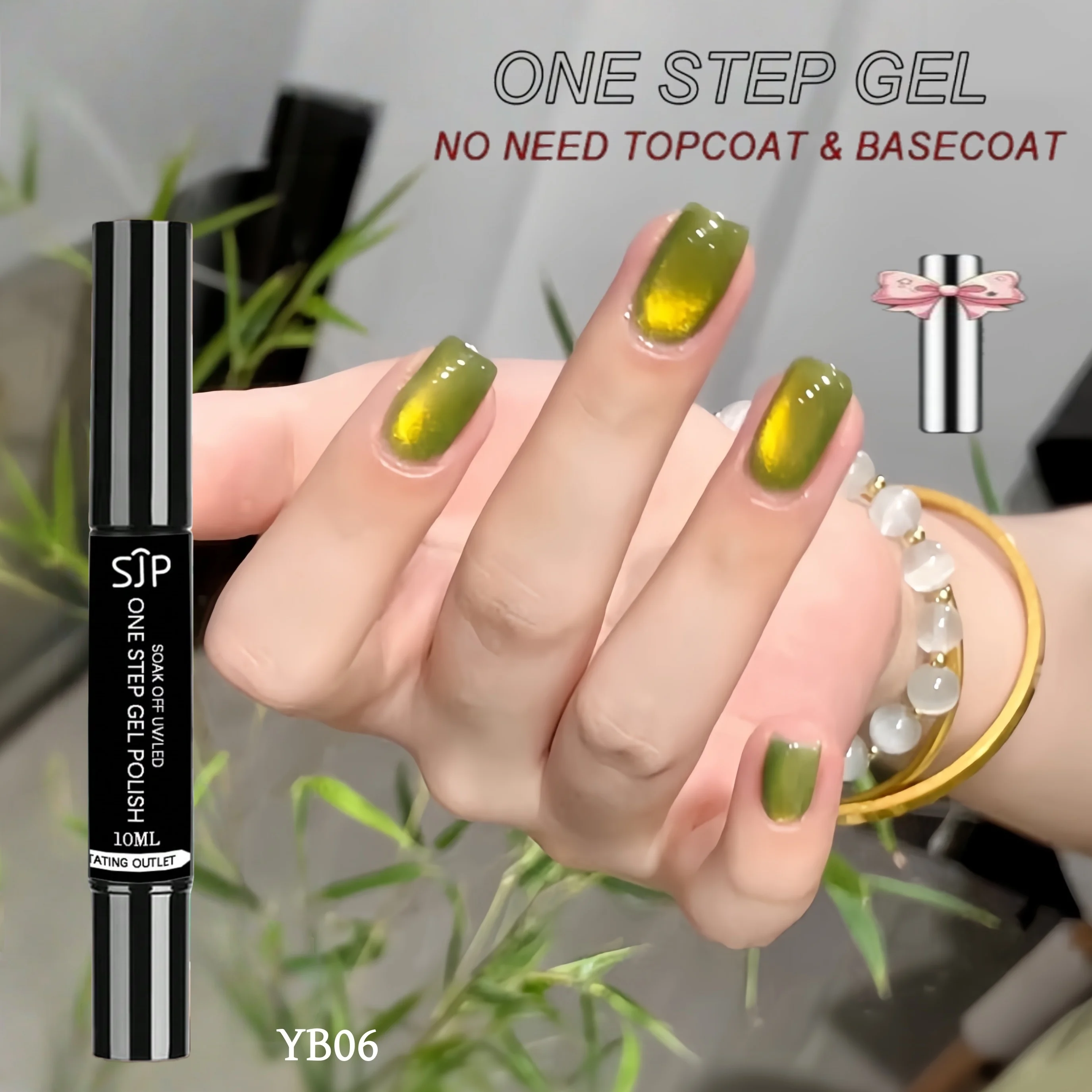 10 ml One Step Cat Eye Gel Nagellackstift, Drei-in-Eins-Gel, hohe Sättigung, langlebig, Salon und Heimgebrauch, modischer Stift Image