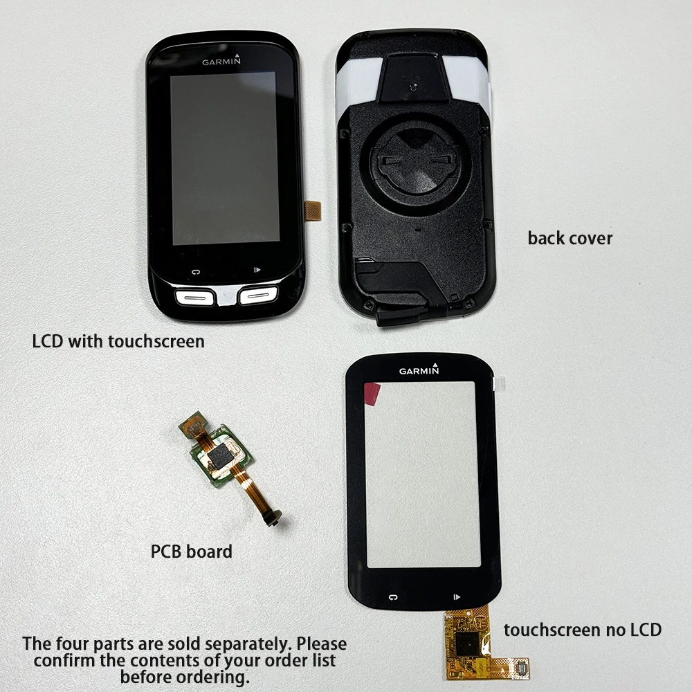 Mehrere Teile (optional) für GARMIN Edge 1000 Explore 1000 LCD-Bildschirm mit Touch-/Rückabdeckungsgehäuse/Leiterplatte/Touchpanel Image