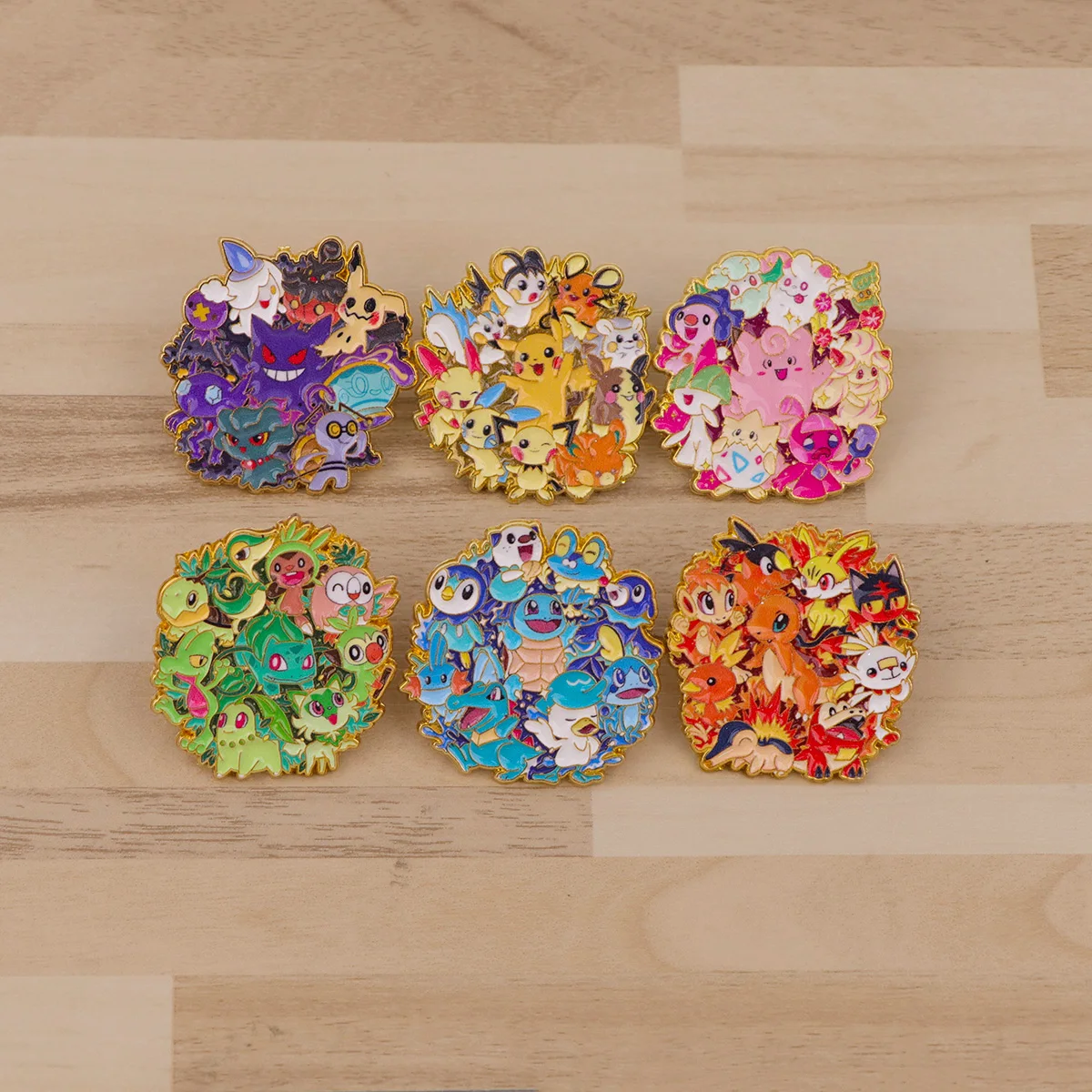 Japanische Anime Monster Anstecknadeln für Rucksäcke Männer Frauen Broschen auf Kleidung Abzeichen Emaille Pin Schmuck Dekorationen Spielzeug Image