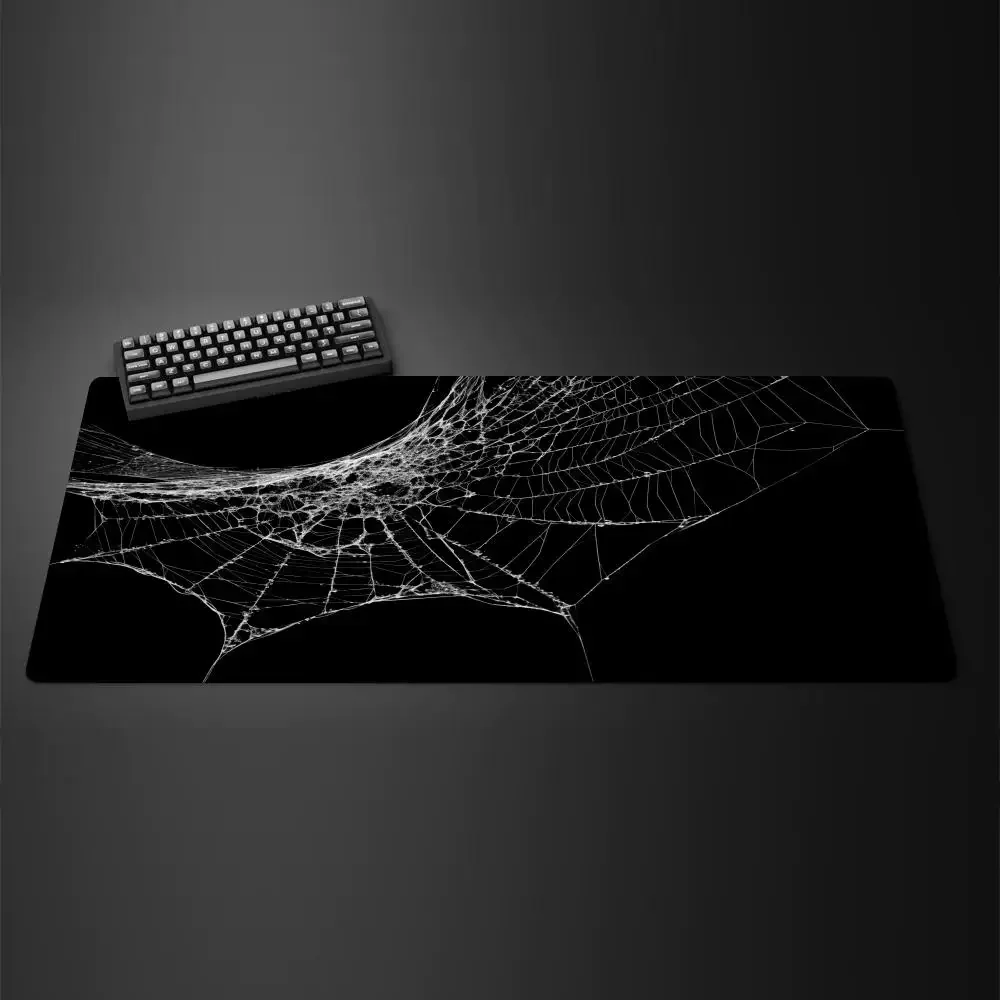 Spinnennetz-Mauspad, groß, für Computer, Büro, Spiel, Tischsets, XXL-Gummi, rutschfeste Gaming-Tastatur, Mauspads, lange Schreibtischunterlagen Image