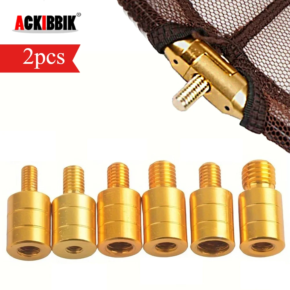 Ackibbik 2 pz Rete Da Pesca Asta Pod Connettore M6/M8/M10/M12 Guadino Da Pesca Testa Connettore Adattatore Convertitore Vite per A Rete