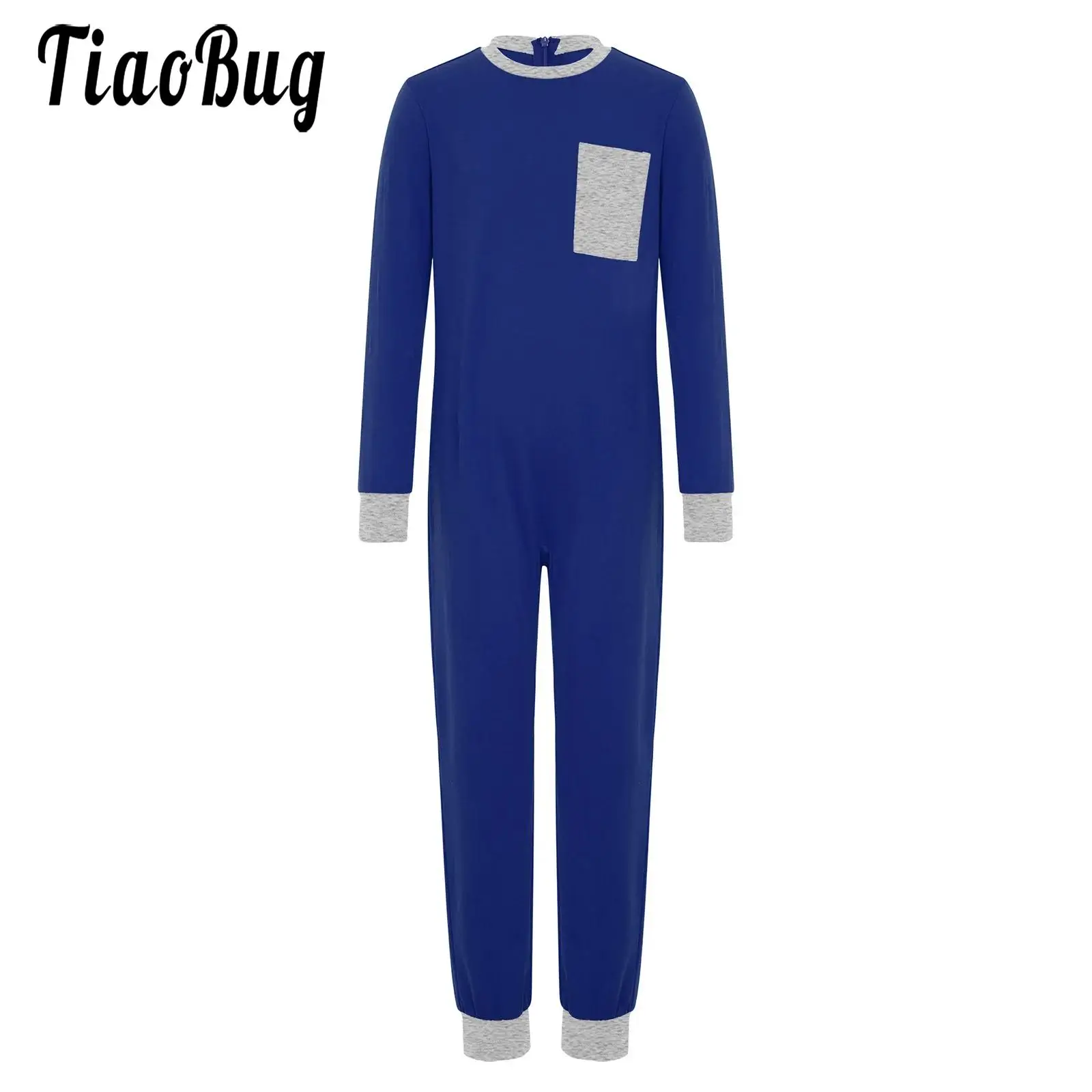 Kinder Jungen Mädchen Besondere Bedürfnisse Strampler Adaptive Kleidung Langarm Anti-Streifen Zurück Unsichtbarer Reißverschluss Overall Ganzkörper Homewear Image