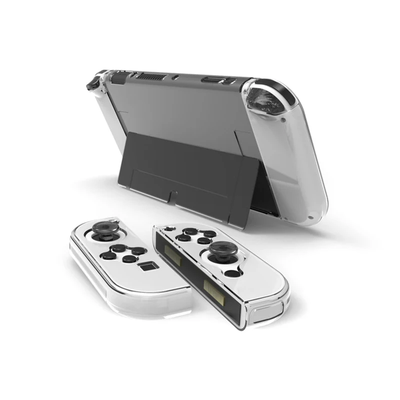 Crystal Protect Shell Transparente Hartschale für Switch OLED-Konsole, kompatible Abdeckung, langlebiges Zubehör Image