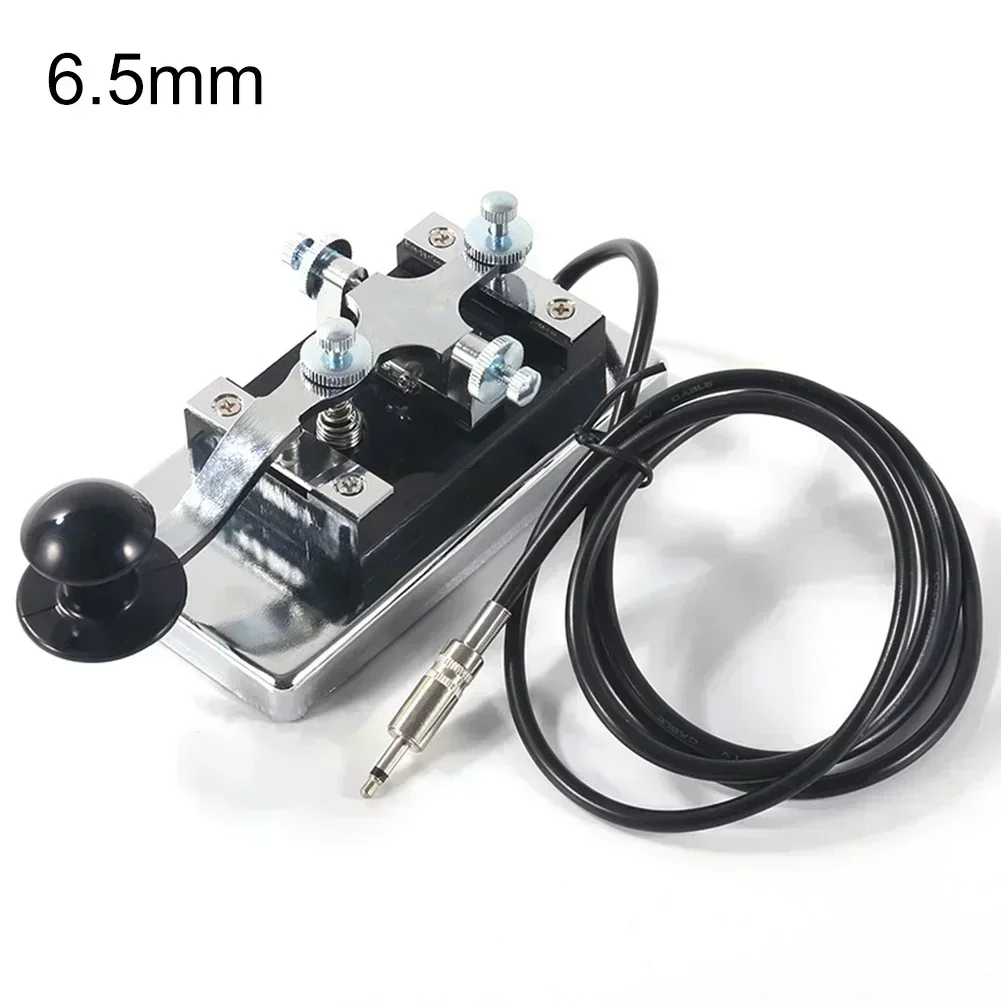 6,5 mm Heavy-Duty K4 Telegraph Key Kurzwellenkommunikation für Morsecode-Schlüssel für Testmesswerkzeug-Zubehör Image