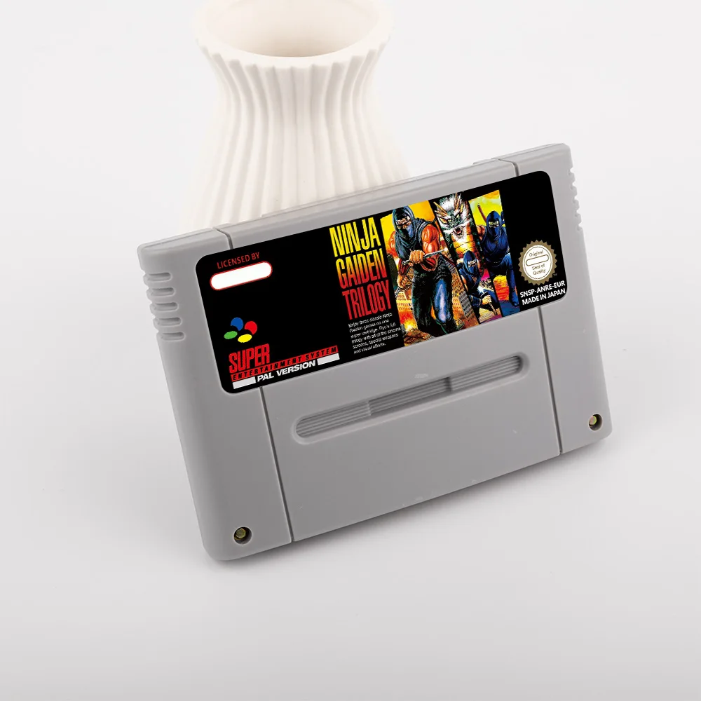 Ninja Gaiden Trilogy Action Game for SNES 16 Bit Game Card for EUR PAL Version SNES video Game Console FOR Nintendo