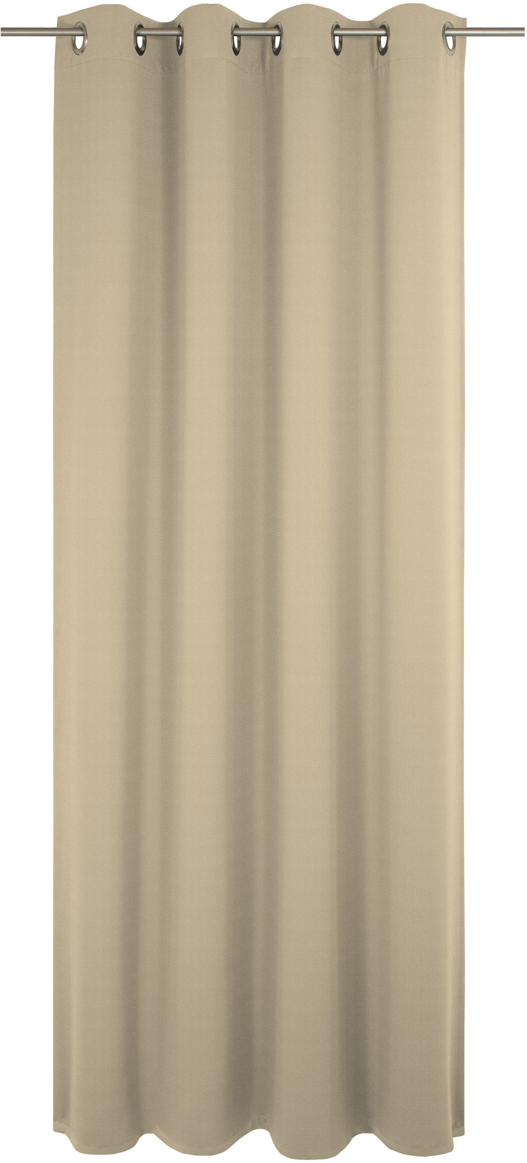 Vorhang ADAM "Uni Collection light", beige, B:142cm H:365cm, Baumwolle (Bio-Baumwolle), Gardinen, aus 100% Bio-Baumwolle Image