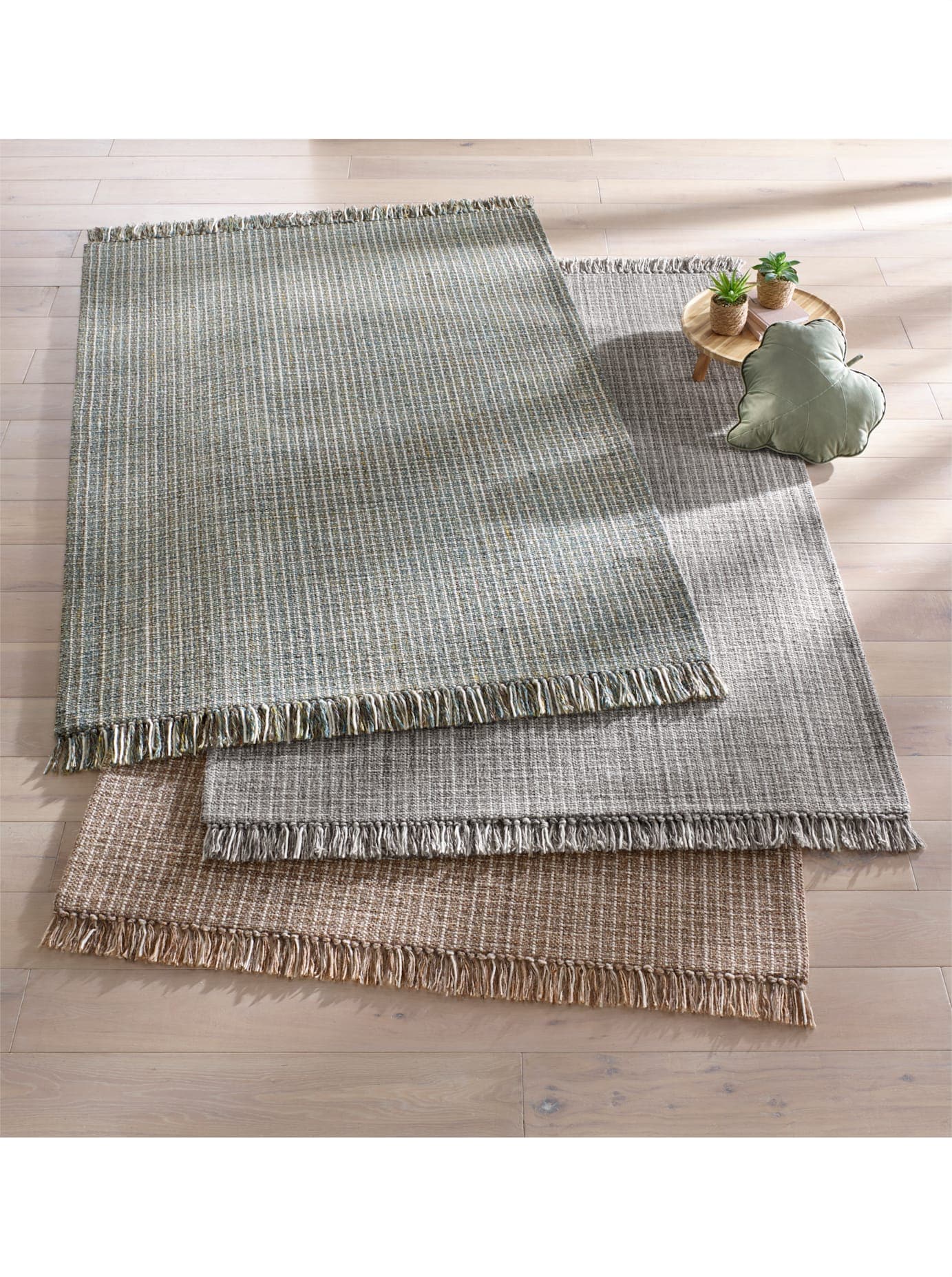 Teppich HEINE HOME Gr. 4, grau, B:120cm H:10mm L:180cm, Schurwolle, Wolle, Teppiche, Teppich