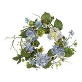 Nearly Natural 20 Hydrangea Wreath