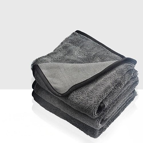 Autoreinigungstuch, streifenfreies Mikrofasertuch für die Autowäsche, hoch saugfähiges, geflochtenes Wasseraufnahmetuch, perfekt zum Trocknen und Polieren von Fahrzeugen Image