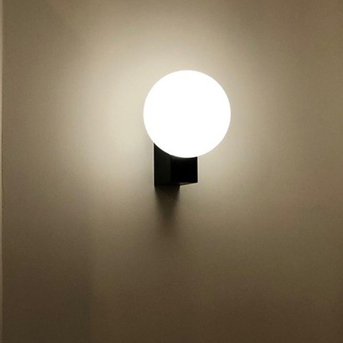 LED-Wandleuchte aus Metall und Glas für Schlafzimmer, Foyer und Esszimmer Image
